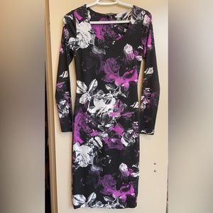 Multi Color Le Chateau midi dress